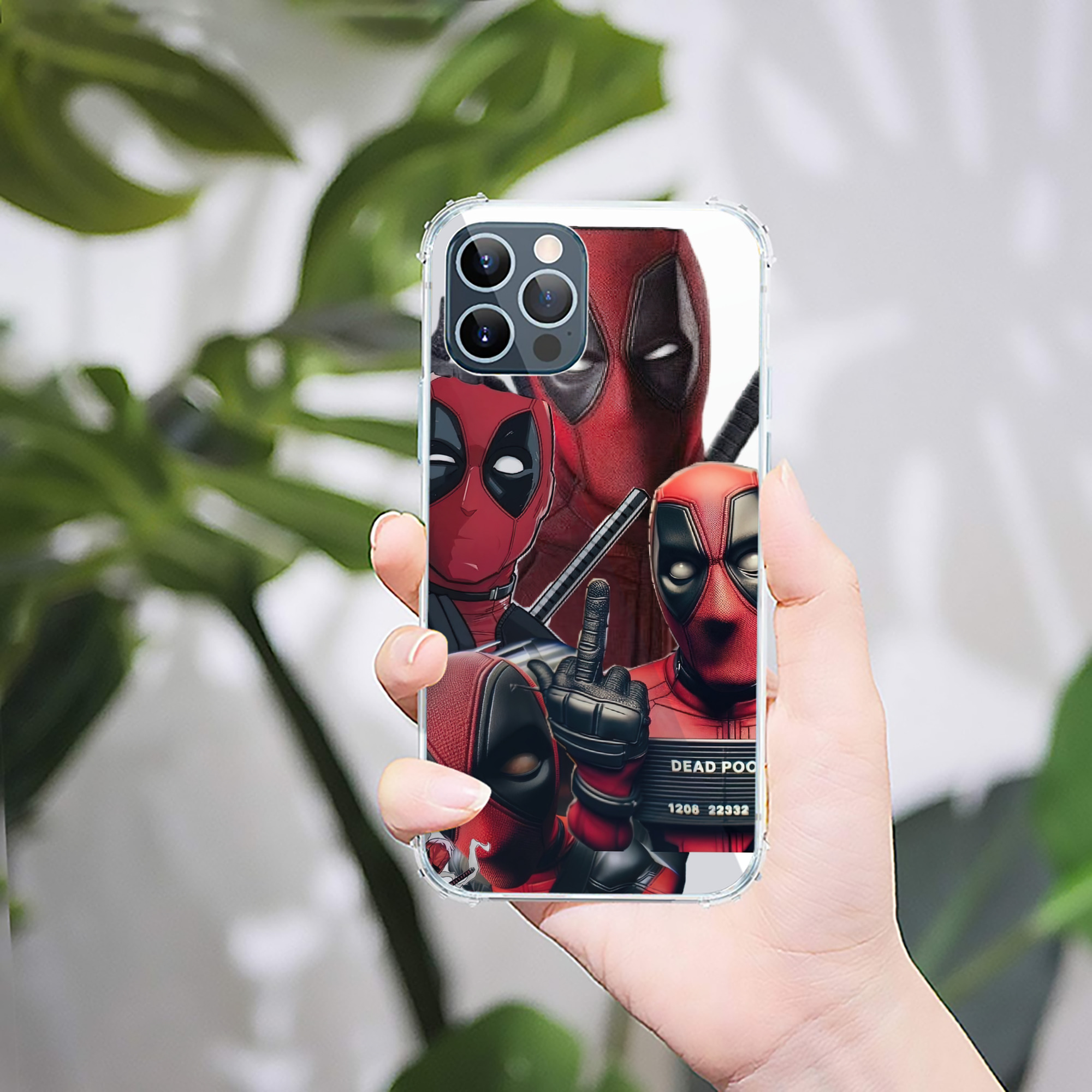 （画像用） Deadpool デッドプール 【iPhone 12シリーズ対応】透明スマホケース（クリアソフトケース）